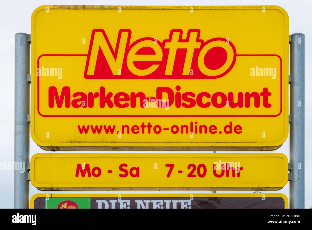 Filiale der Firma Netto in Schwabmünchen Stock Photo
