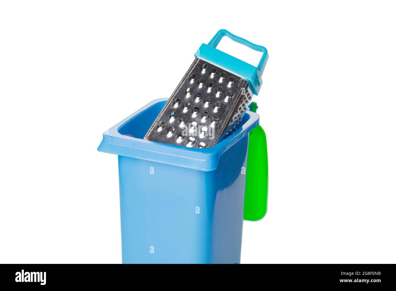Recycle Bin Isolated on White Background Stock Photo - Alamy