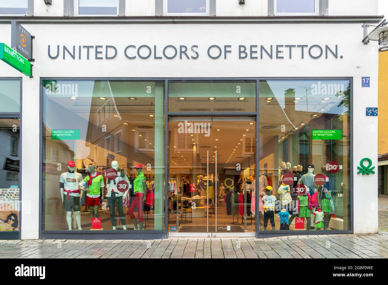 Filiale der Firma United Colors of Benetton in Kempten Stock Photo