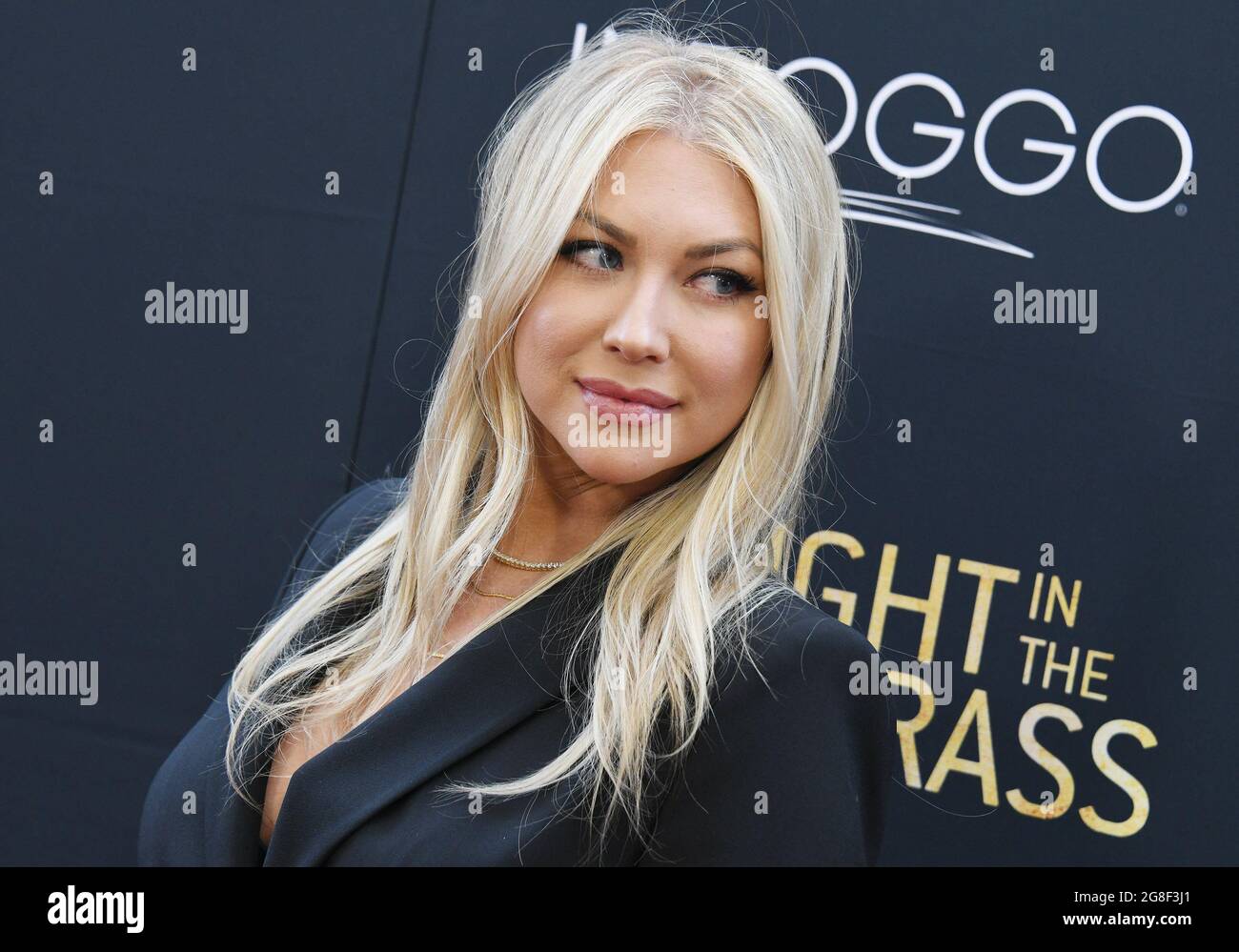 Los Angeles, USA. 19th July, 2021. Stassi Schroeder arrives at the MIDNIGHT IN THE SWITCHGRASS Premiere held at the Regal LA Live in Los Angeles, CA on Monday, ?July 19, 2021. (Photo By Sthanlee B. Mirador/Sipa USA) Credit: Sipa USA/Alamy Live News Stock Photo