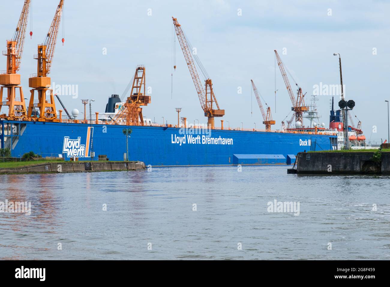 Lloyd Werft Bremerhaven Dock 3 Stock Photo