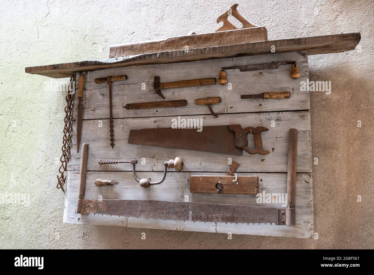 Ancient tools of carpentry hi-res stock photography and images - Alamy