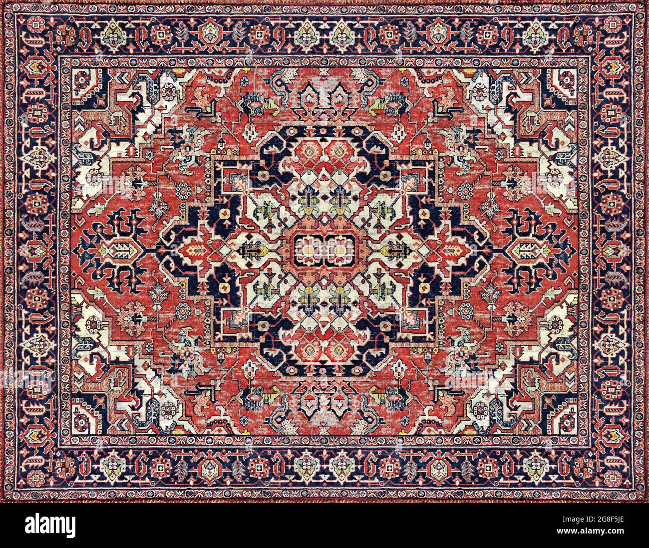 Old Persian Carpet Texture, abstract ornament milky blue Stock Photo - Alamy