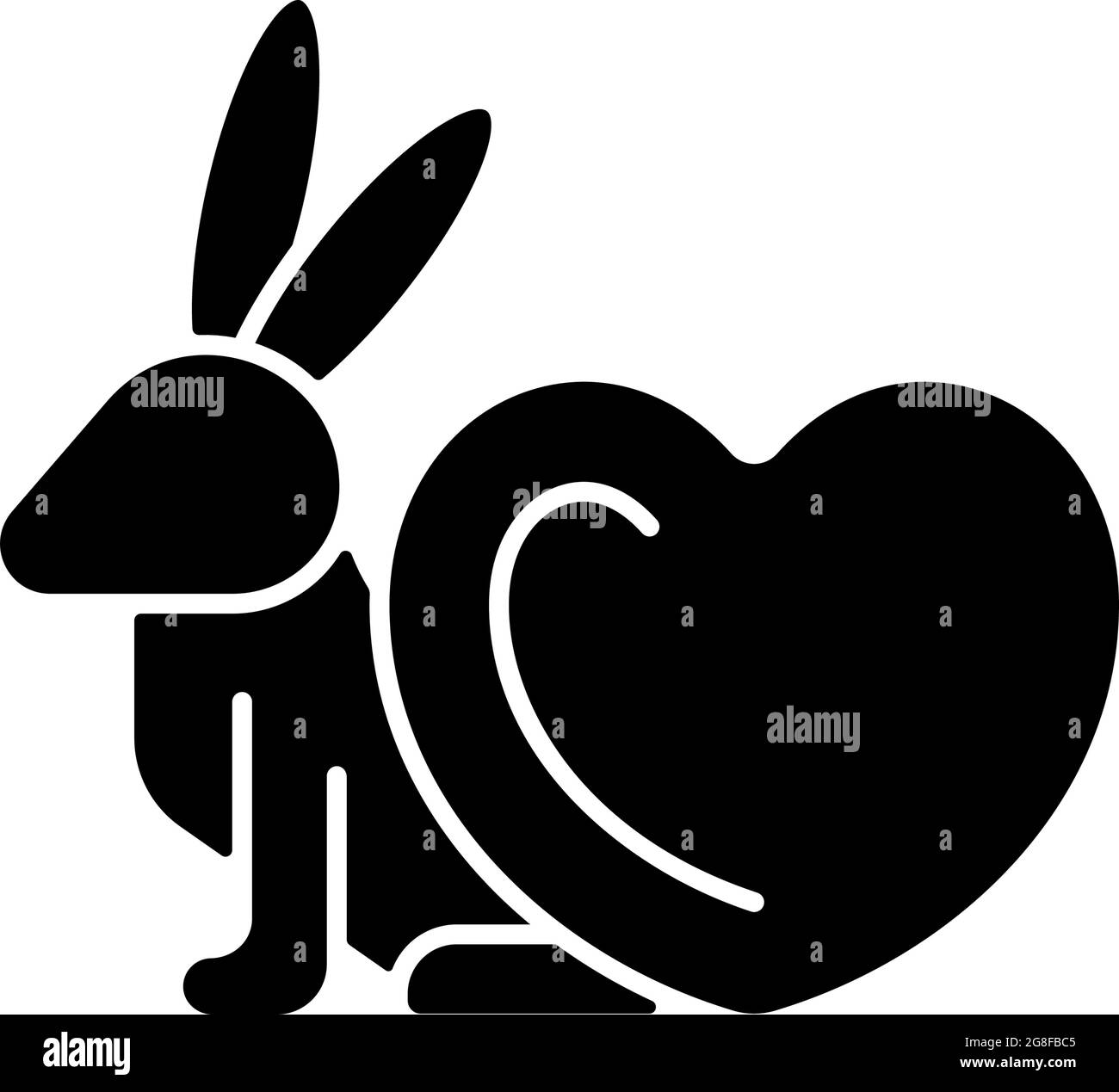Cruelty free black glyph icon Stock Vector Image & Art - Alamy