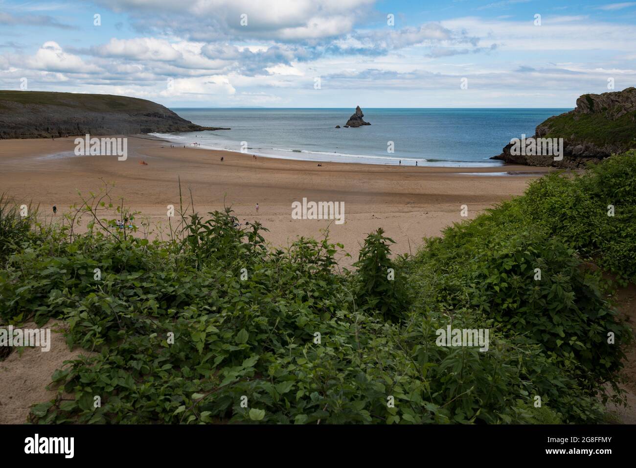 Broad Haven South beach in Pembrokeshire on the Welsh coast Stock Photo