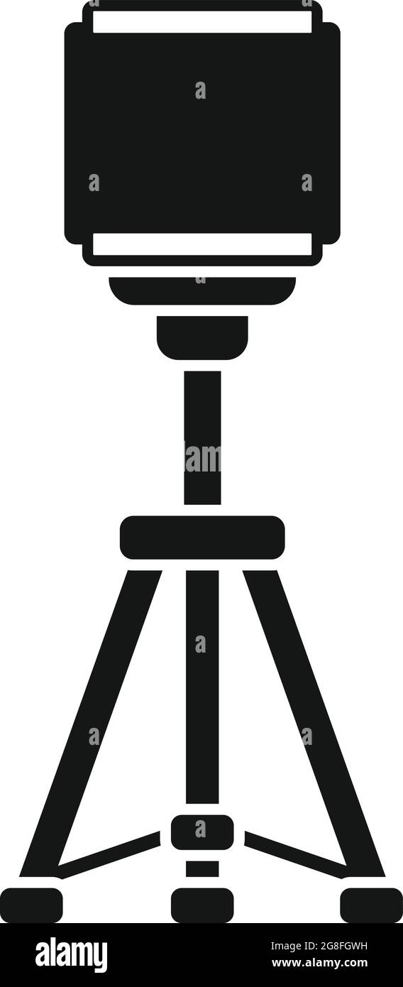 Tripod stand icon outline vector. Camera mobile stand. Photo phone