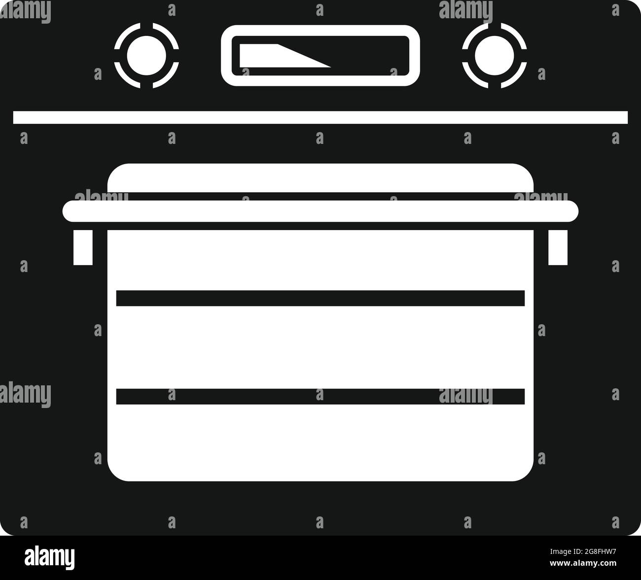 Cooking convection oven icon simple vector. Gas kitchen stove. Cooker oven Stock Vector