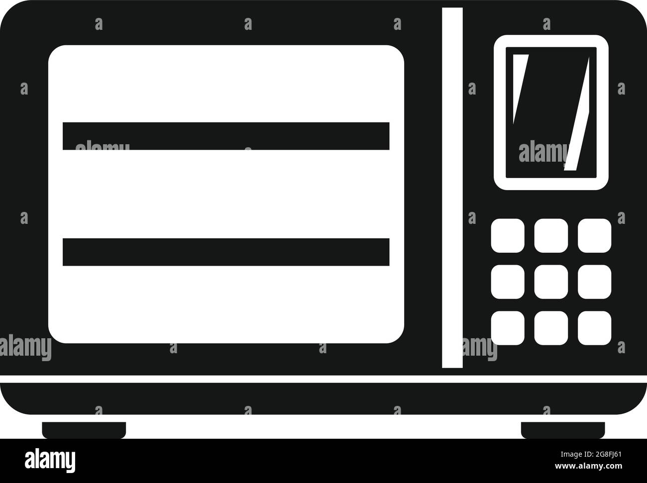 Induction oven icon simple vector. Convection electric stove. Grill fan