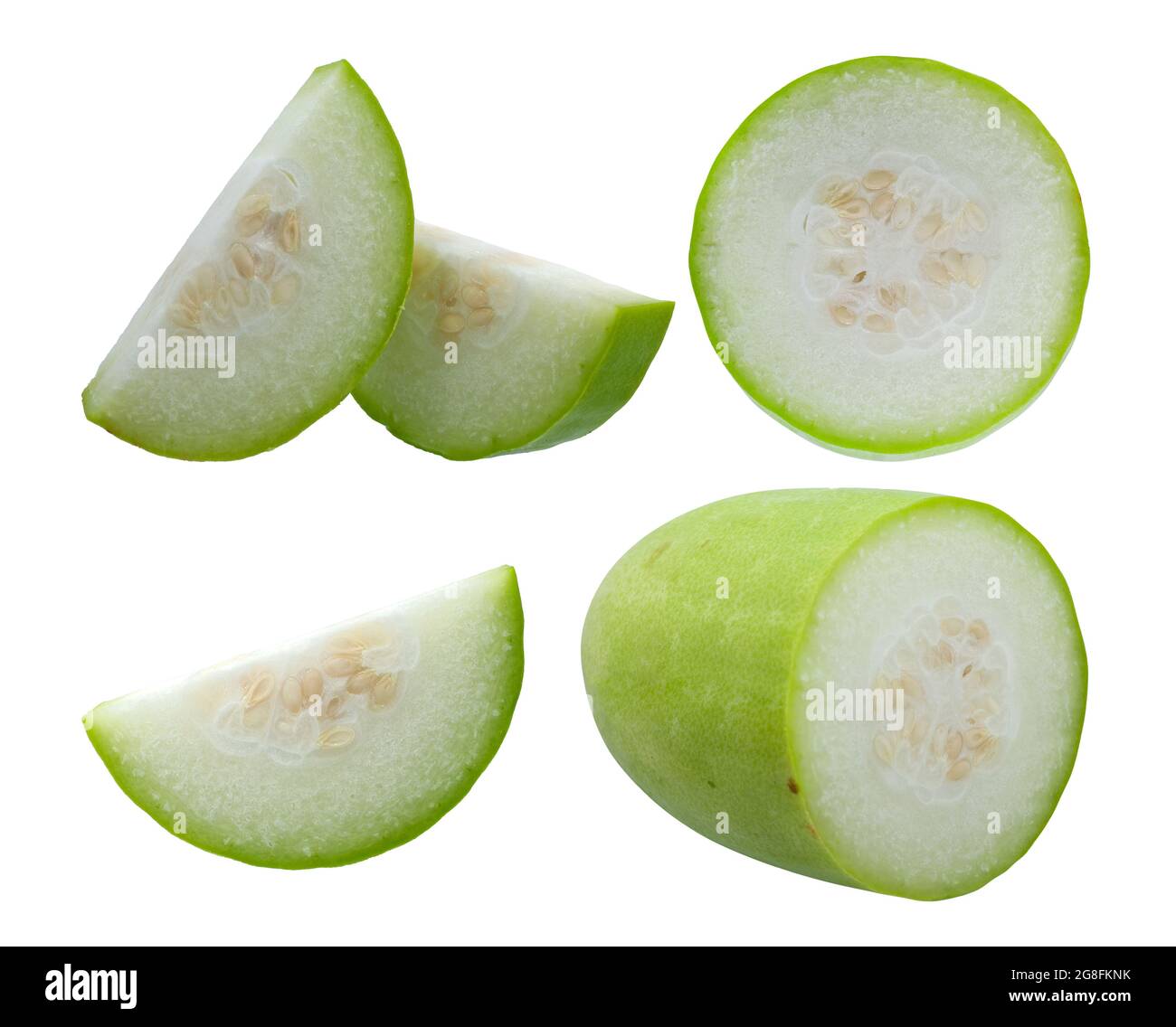 Wax Gourd isolated on white background Stock Photo Alamy