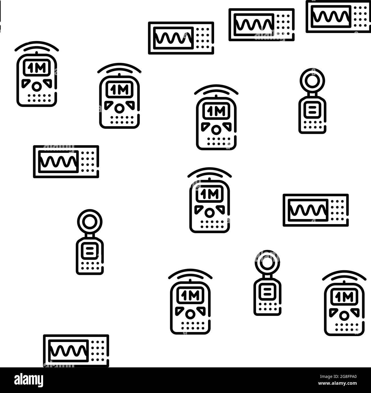 Measuring Equipment Vector Seamless Pattern Stock Vector Image & Art ...