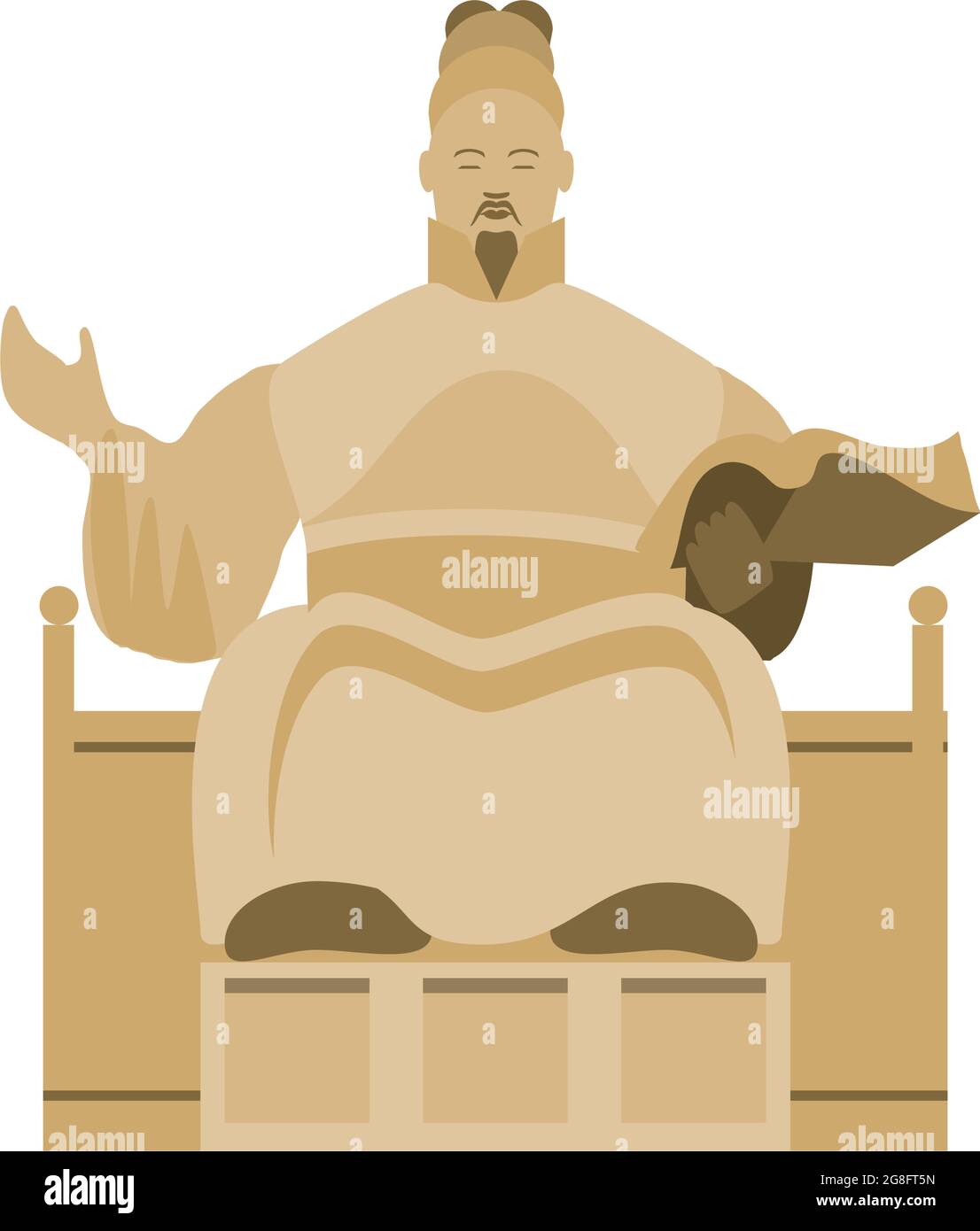 statue of king sejong Stock Vector Image Art Alamy