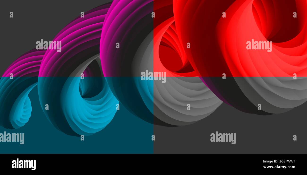 Abstract futuristic background with wave. Fluid geometric pattern. Stock Vector