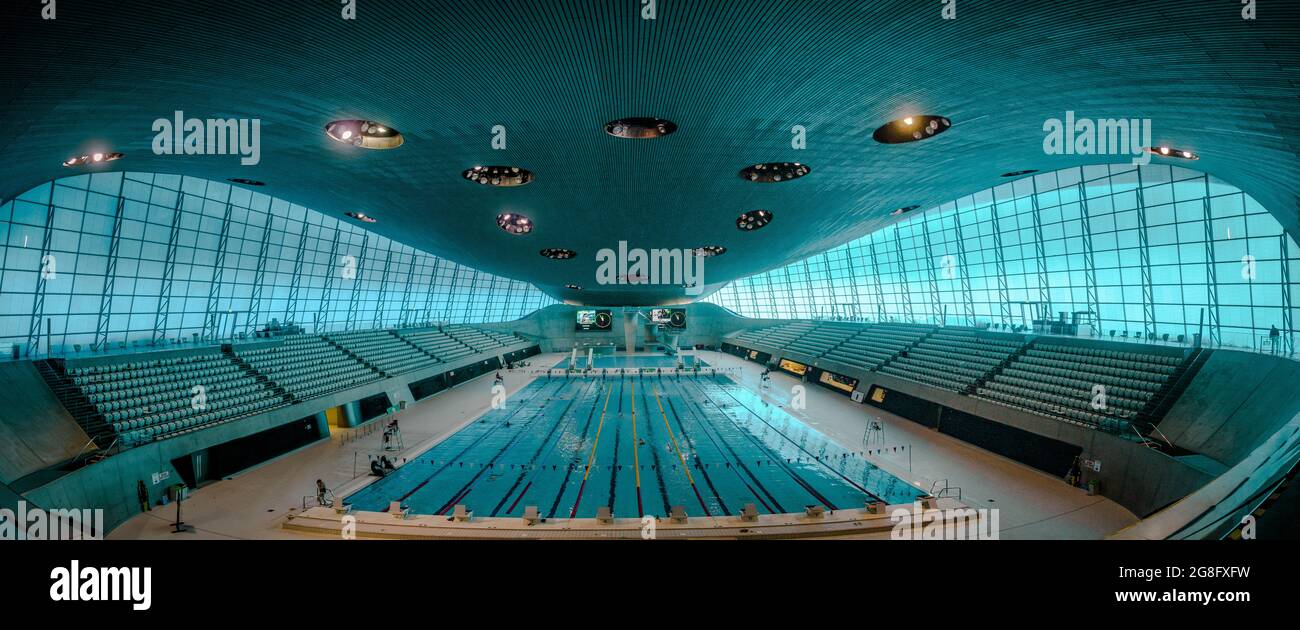 London Aquatics Centre, Stratford, London, England, United Kingdom, Europe Stock Photo