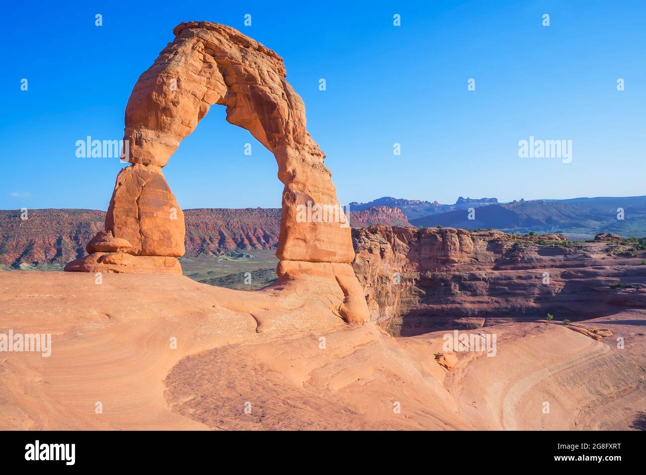 Delicate Arch, Arches National Park, Moab, Utah, USA, North America Stock Photo