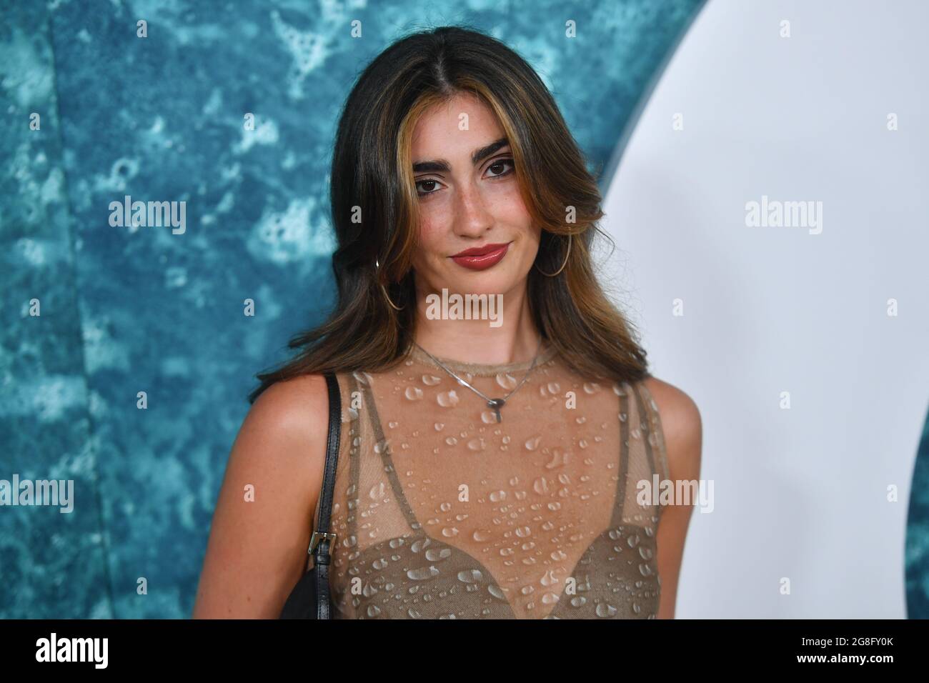 Vienna Skye attends the premiere of "Old" at Jazz at Lincoln Center on