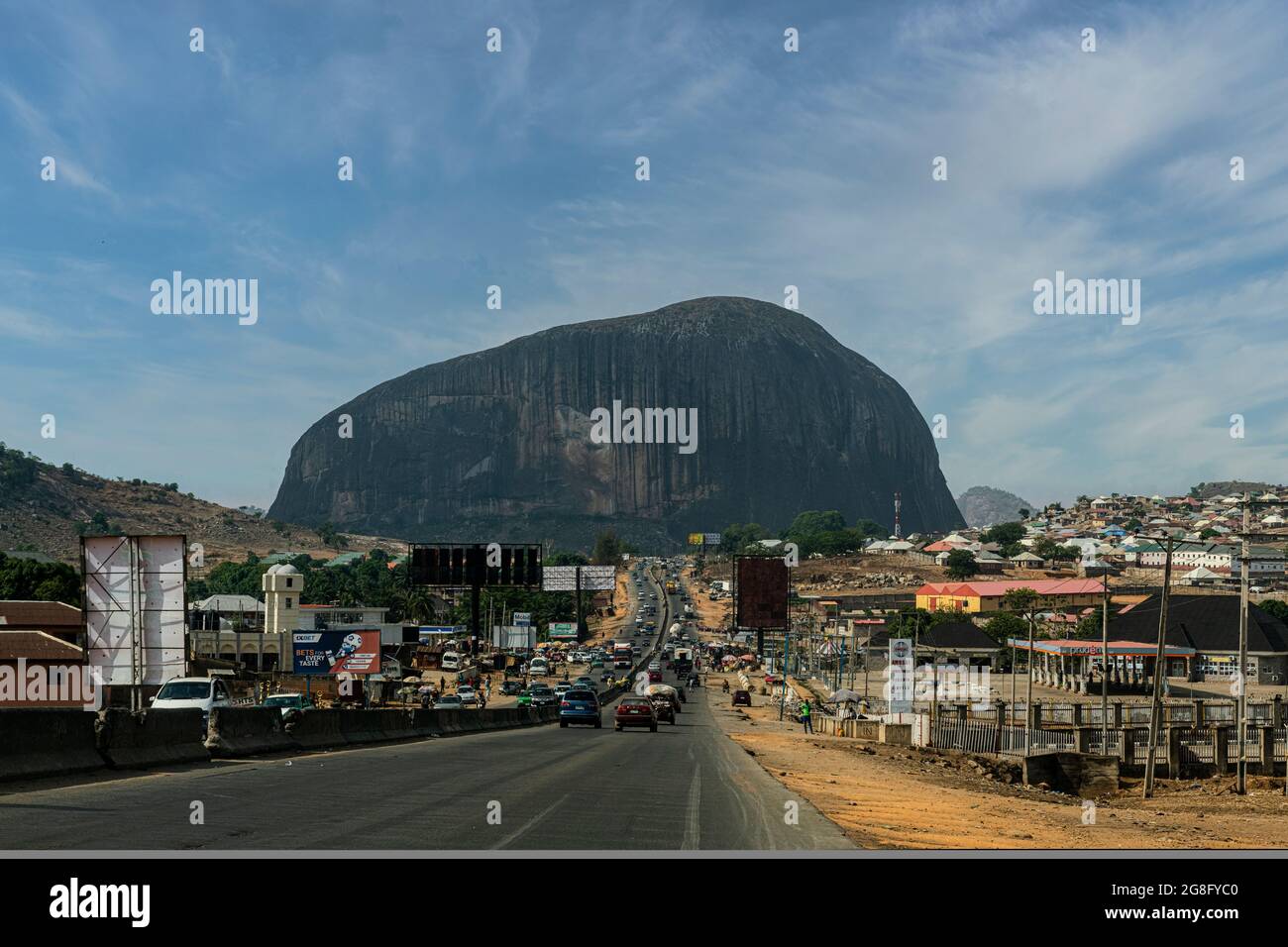 Zuma rock, Abuja, Nigeria, West Africa, Africa Stock Photo