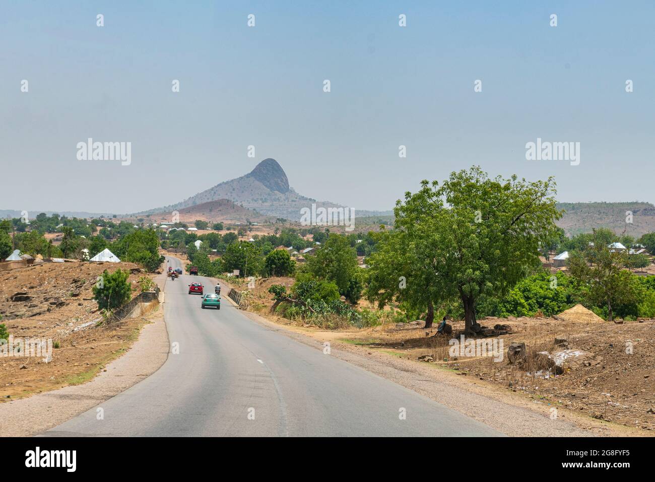 Scenery near Gombe, eastern Nigeria, West Africa, Africa Stock Photo