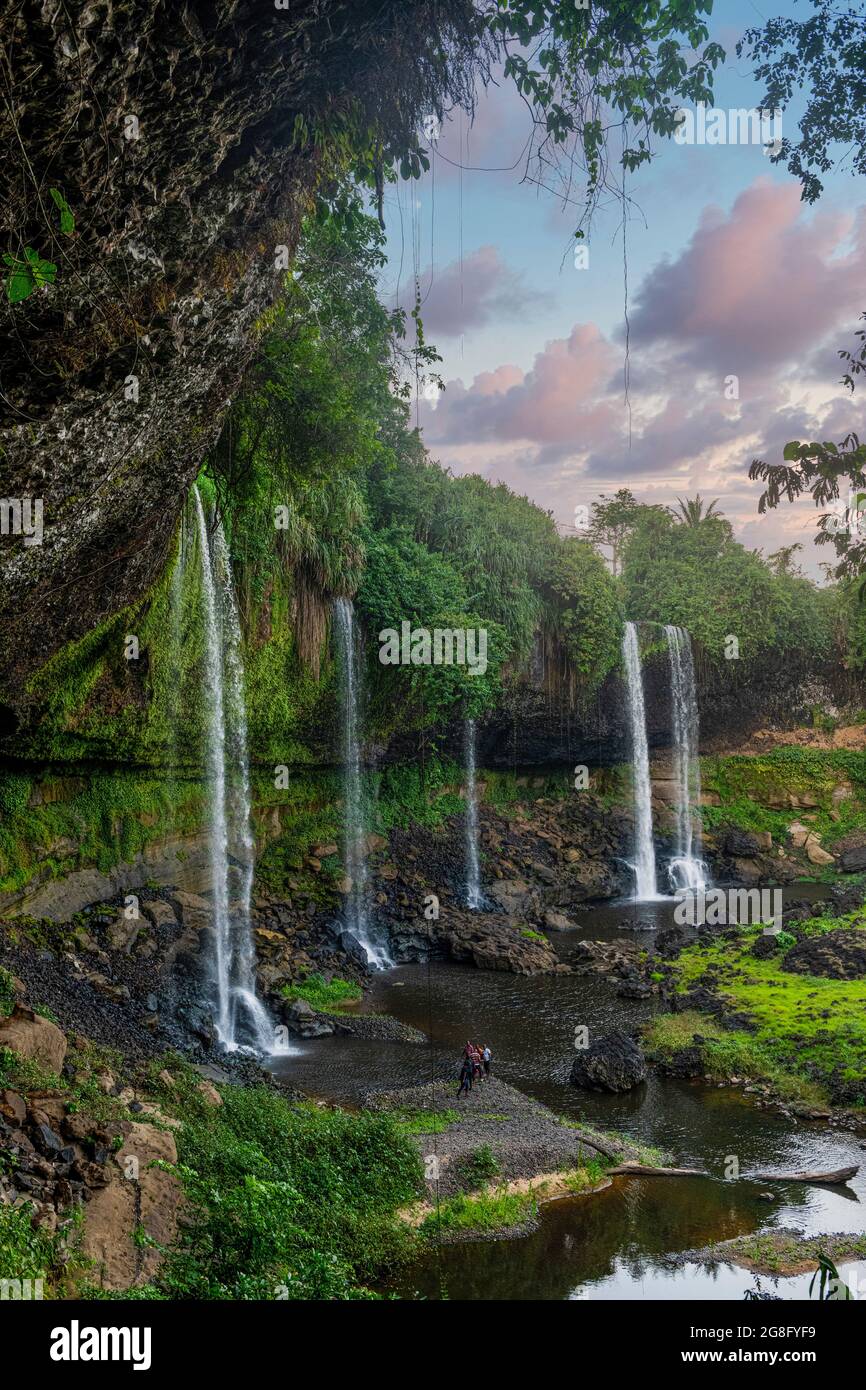Agbokim waterfall, Ikom, Nigeria, West Africa, Africa Stock Photo
