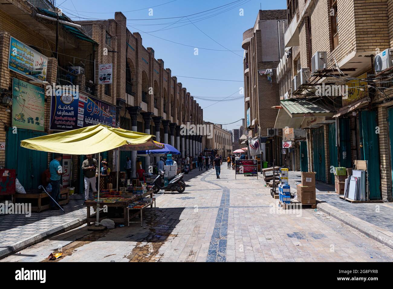Rashid Street, Old town of Baghdad, Iraq, Middle East Stock Photo