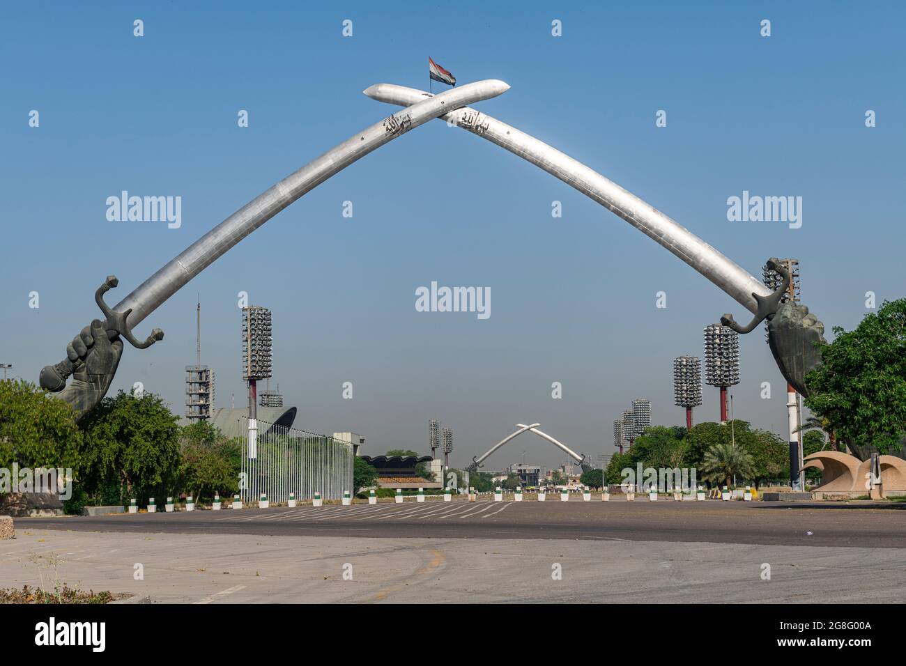 Victory Arch, Baghdad, Iraq, Middle East Stock Photo