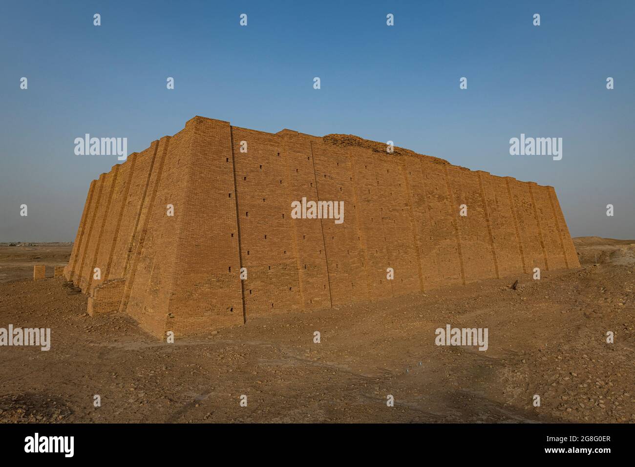 Ziggurat, ancient city of Ur, The Ahwar of Southern Iraq, UNESCO World Heritage Site, Iraq, Middle East Stock Photo