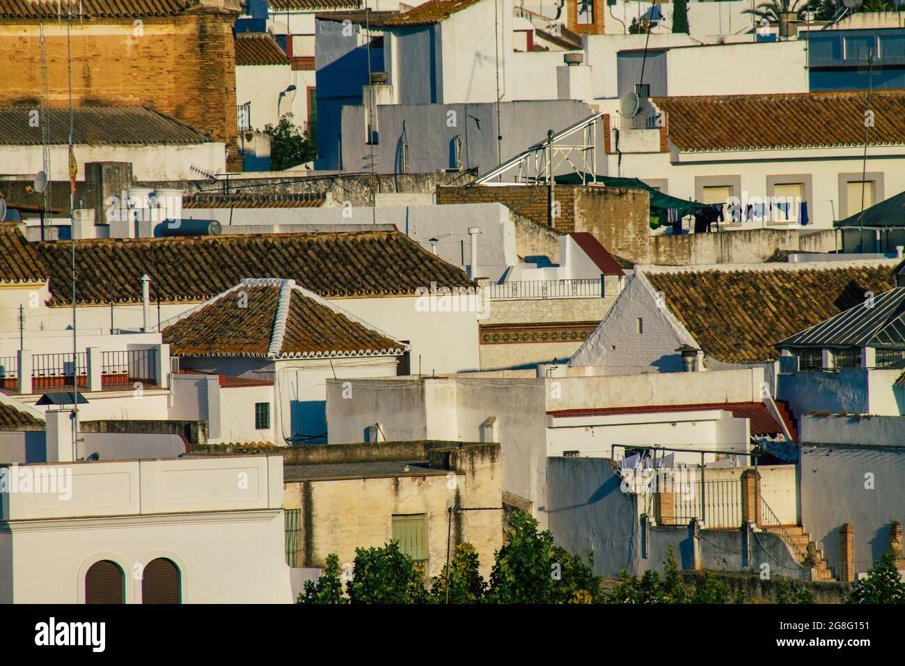 Carmona Spain July 18, 2021 Panoramic view of Carmona called The Bright Star of Europe, the town