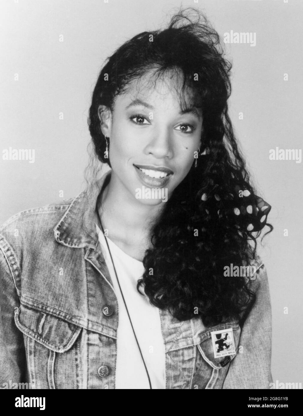 Kimberly Russell, Head and Shoulders Publicity Portrait for the Film, 'Ghost Dad', photo by Howard Bingham, Universal Pictures, 1990 Stock Photo
