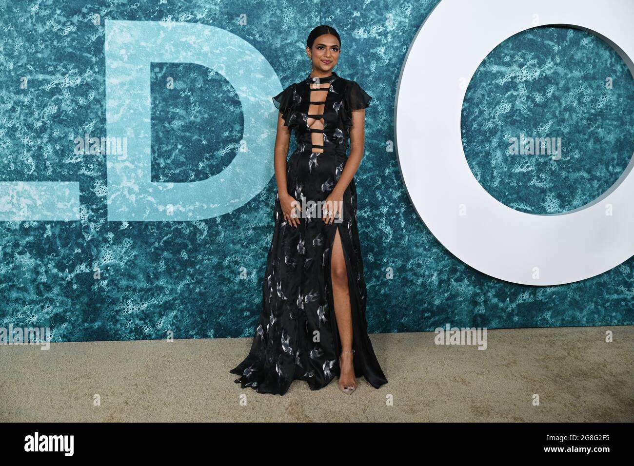 Ishani Shyamalan attends the premiere of "Old" at Jazz at Lincoln