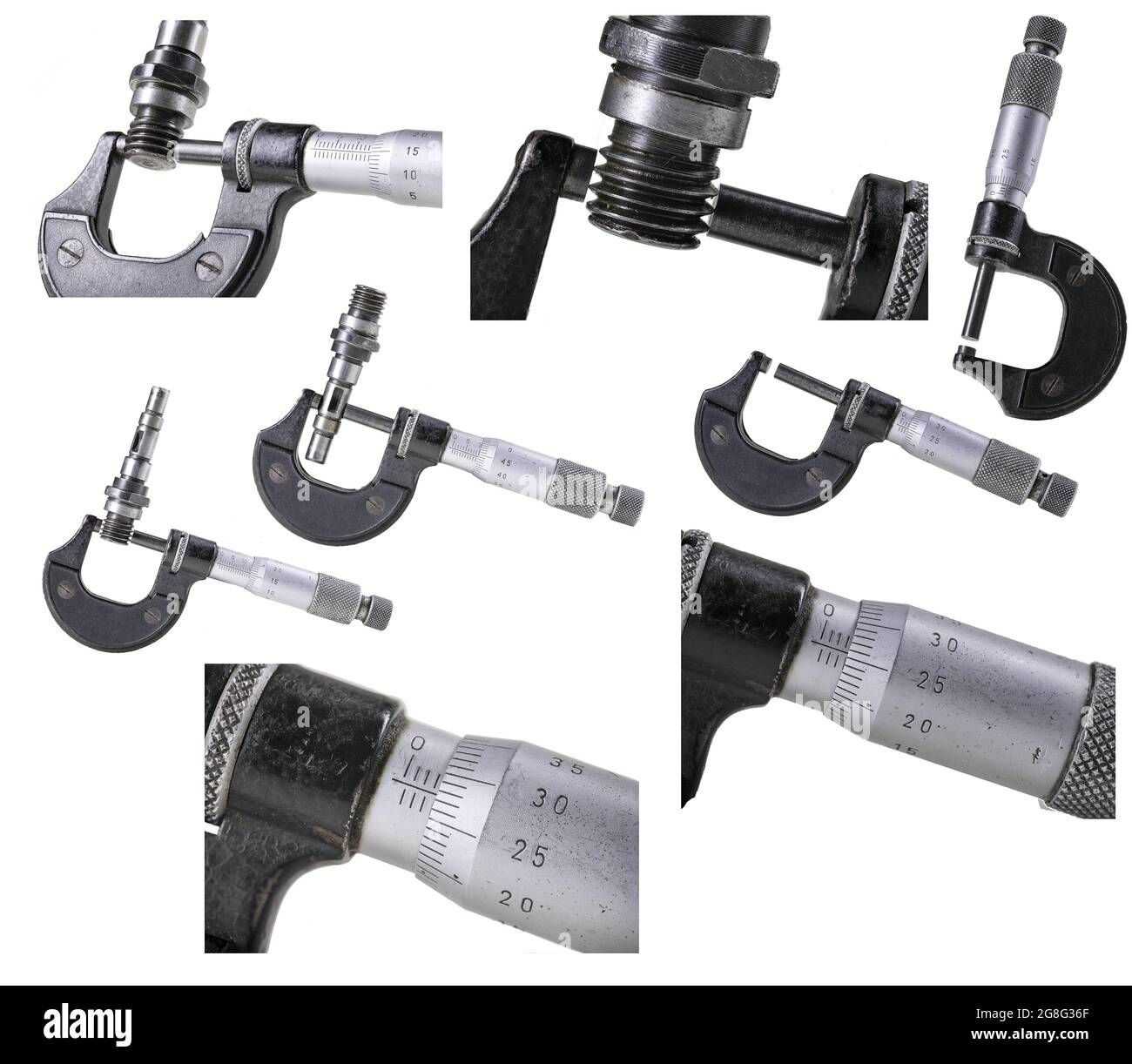 Old micrometer for making accurate measurements in the
