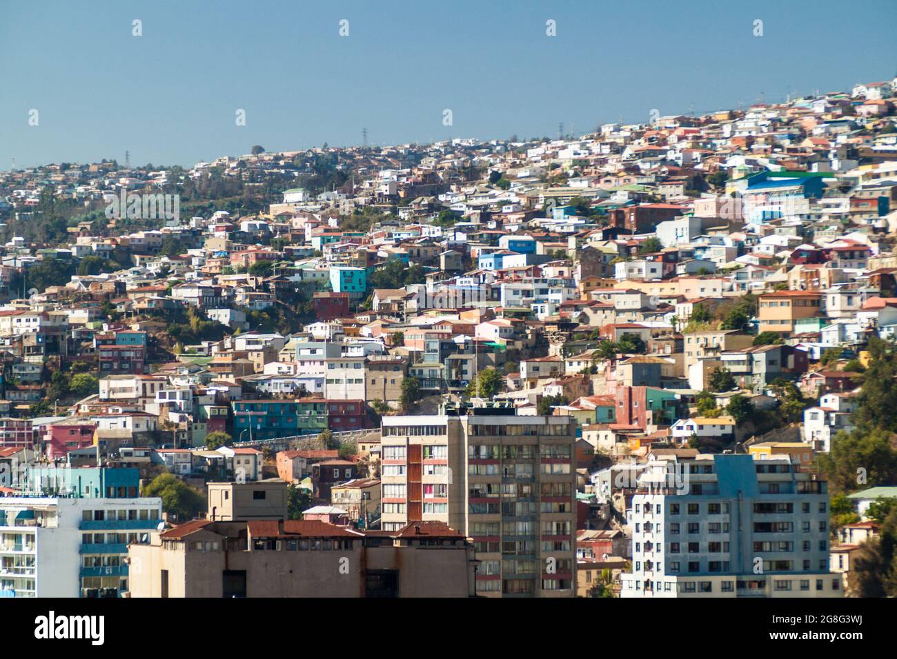 Colorful houses on hills of Valparaiso, Chile Stock Photo - Alamy