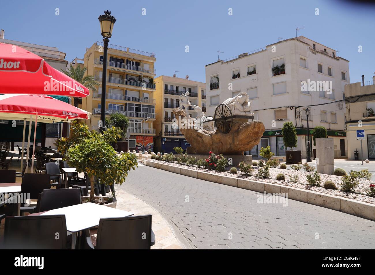 Albox city in Almeria, Spain, Plaza nueva Stock Photo