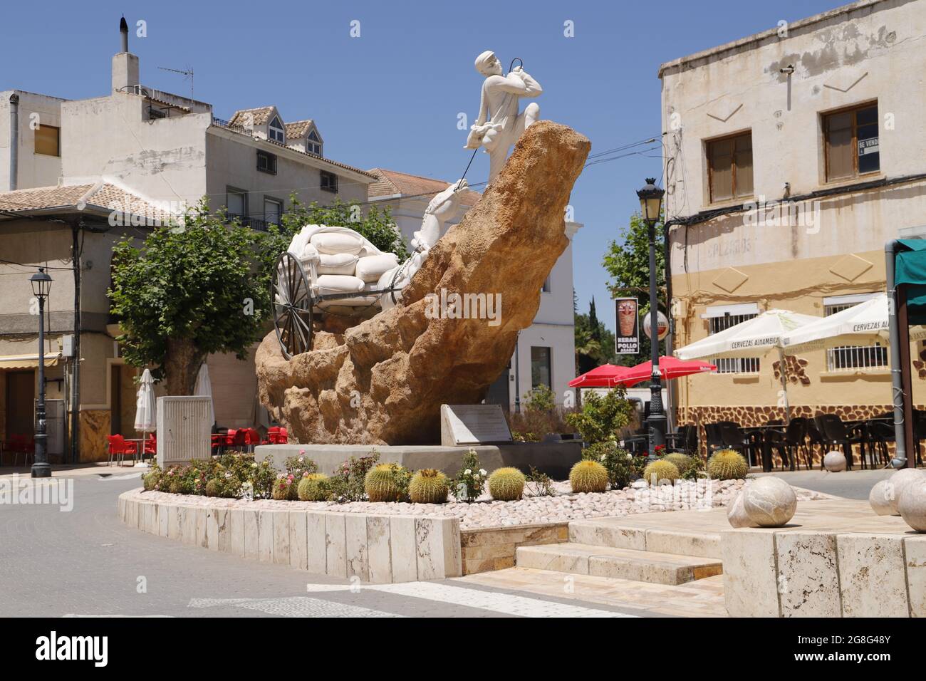 Albox city in Almeria, Spain, Plaza nueva Stock Photo