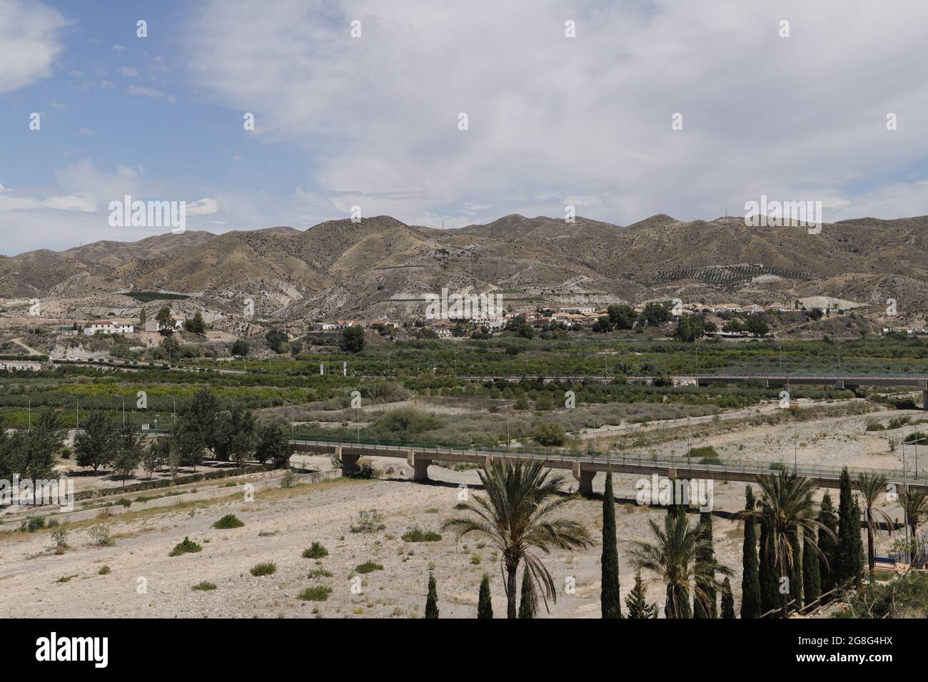 Arboleas village overview the Almanzora valley Stock Photo Alamy