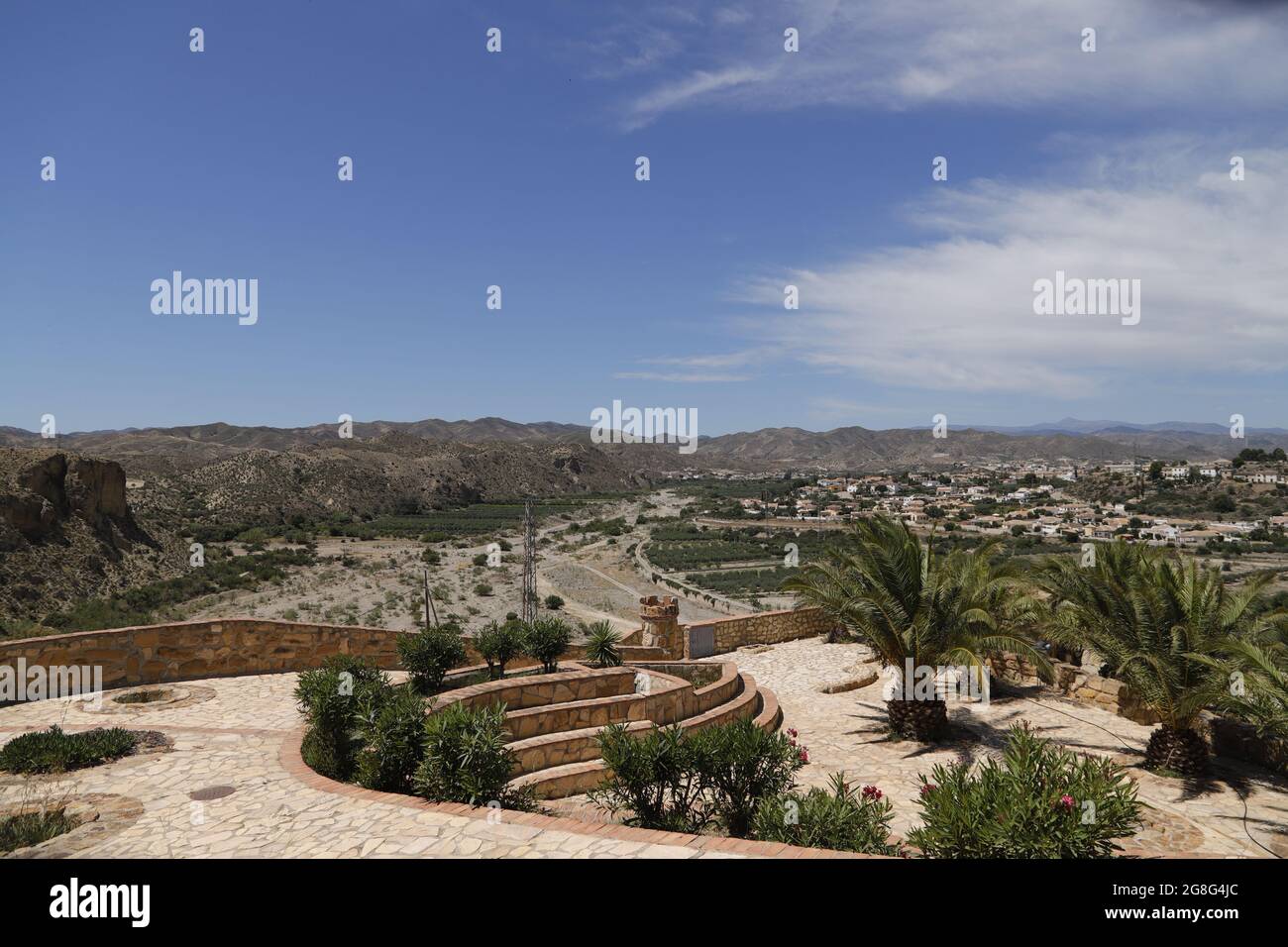 Arboleas village overview the Almanzora valley Stock Photo Alamy