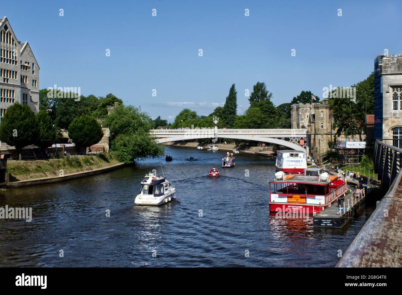 River Ouse, one of two rivers that flow through York, The Ouse is more