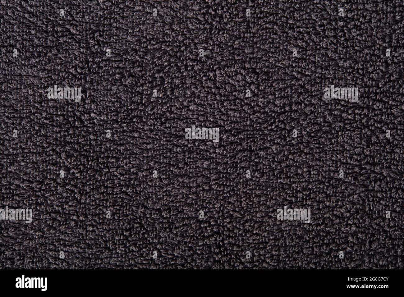 Black towel texture background Stock Photo