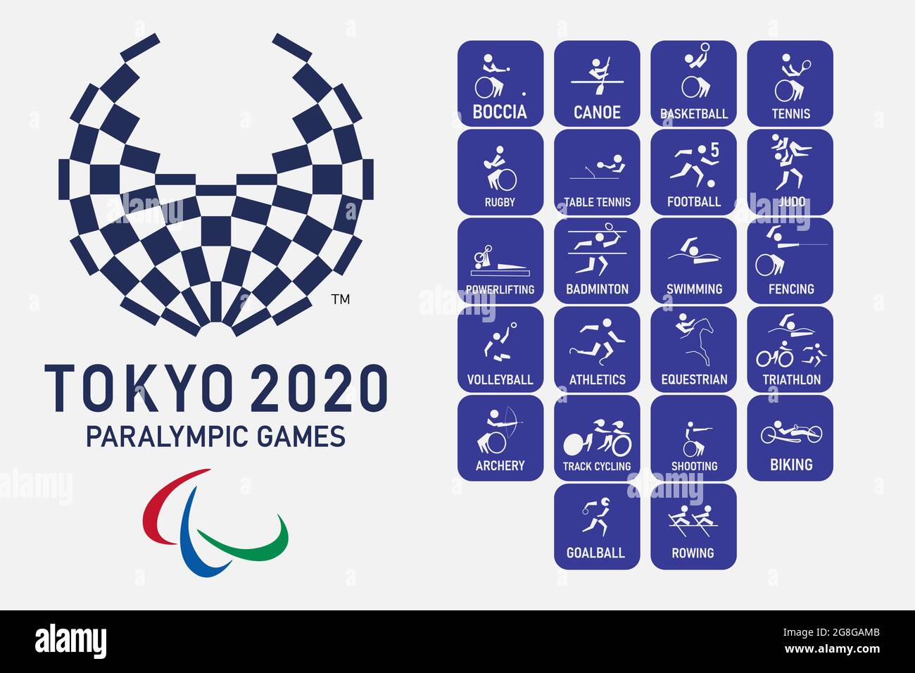 Vector set pictograms summer paralympic games Stock Vector Image & Art