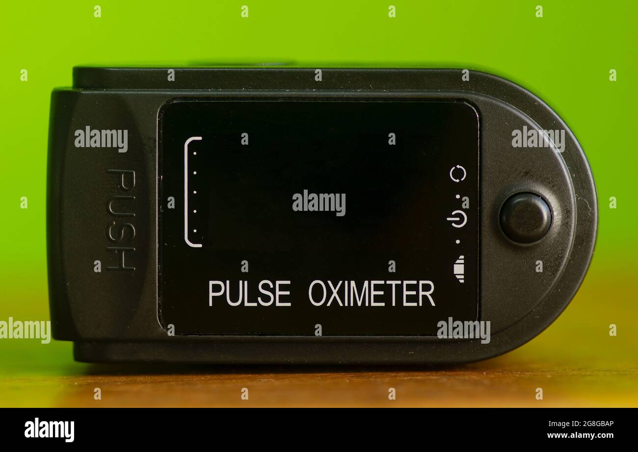 Pulse Oximeter, off position, for checking oxygen saturation in blood