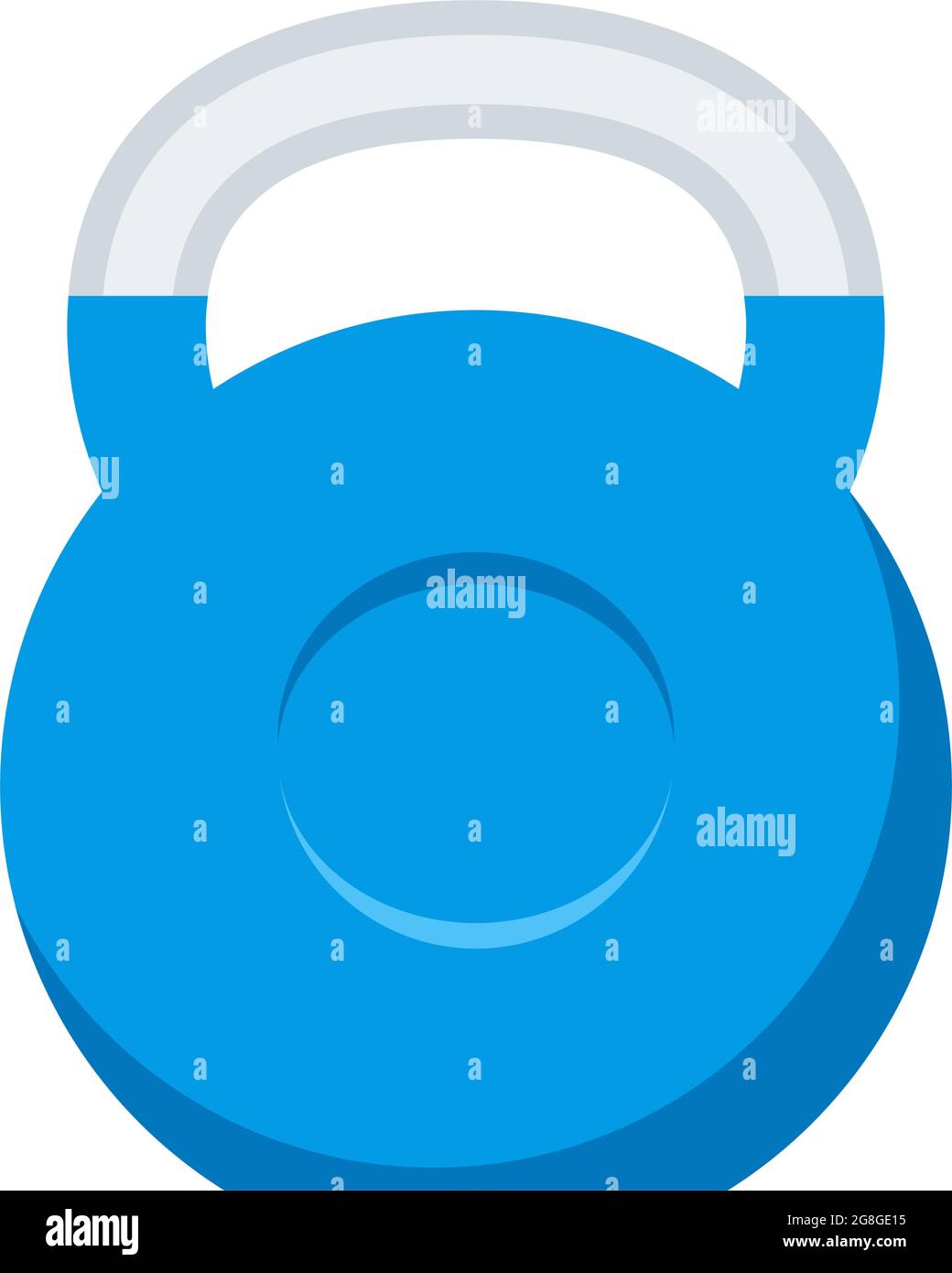 Kettlebell vector icon weight gym dumbbell isolated on white Stock ...