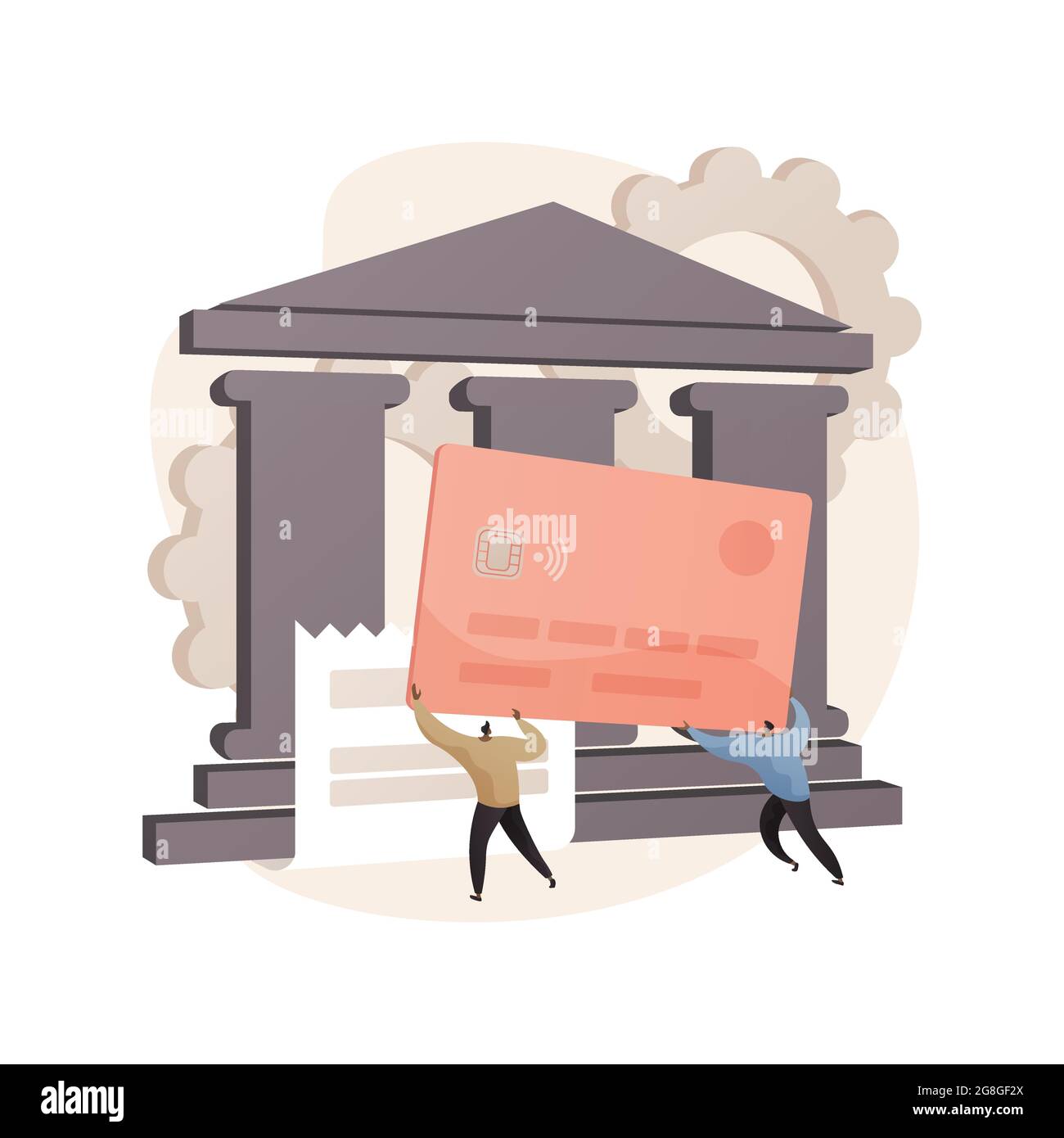 Banking operations abstract concept vector illustration. Stock Vector