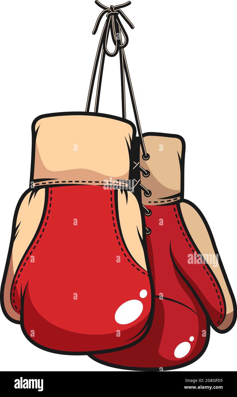 Pair retro boxing gloves Stock Vector Image & Art Alamy