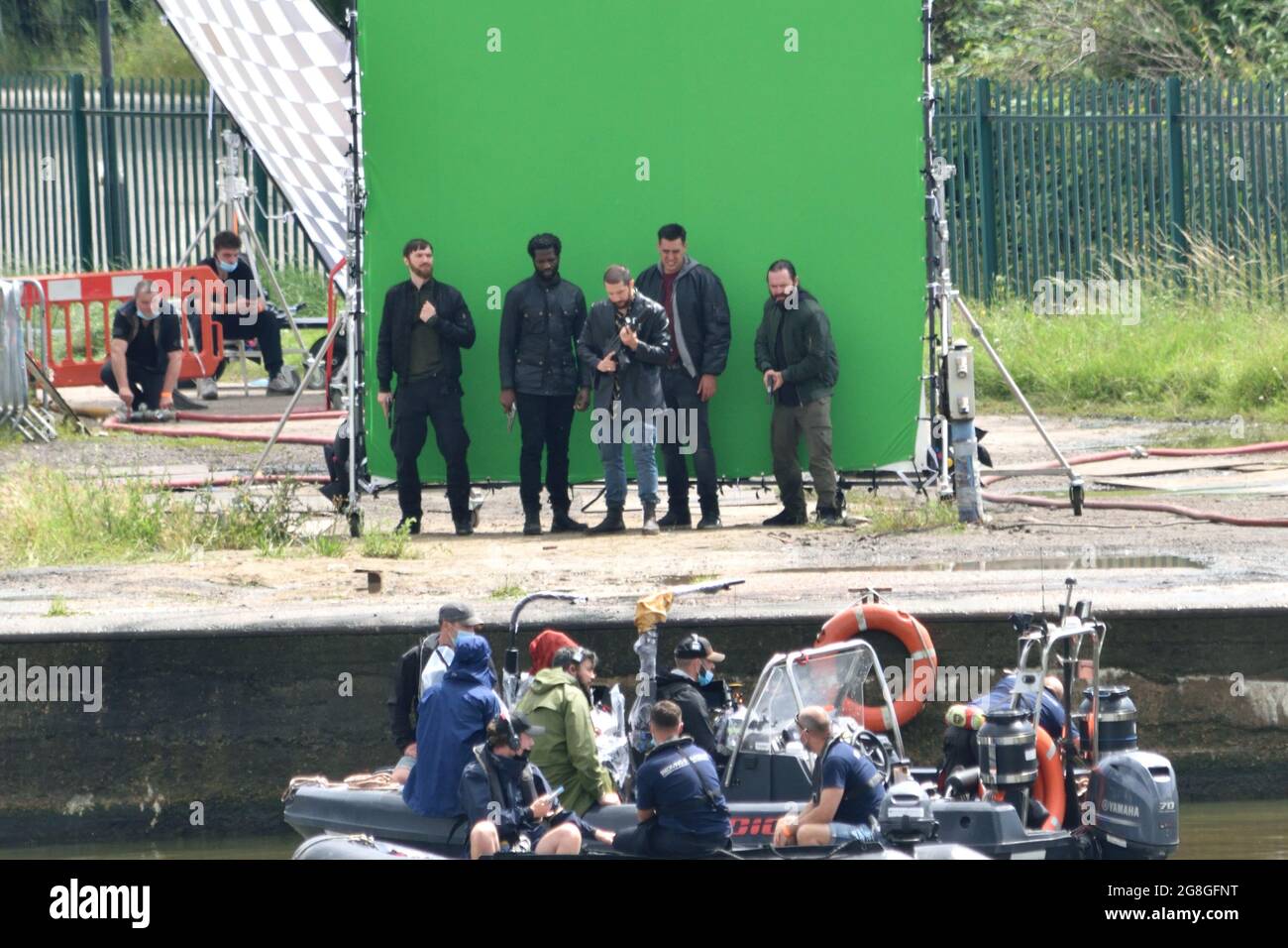 Filming of a scene from Gangs of London season 2 Stock Photo
