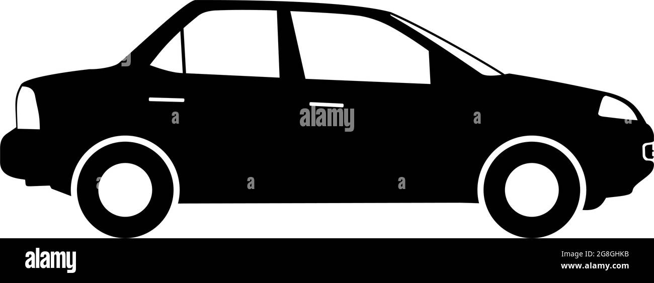 Car silhouette vector, auto icon, automobile illustration Stock Vector ...