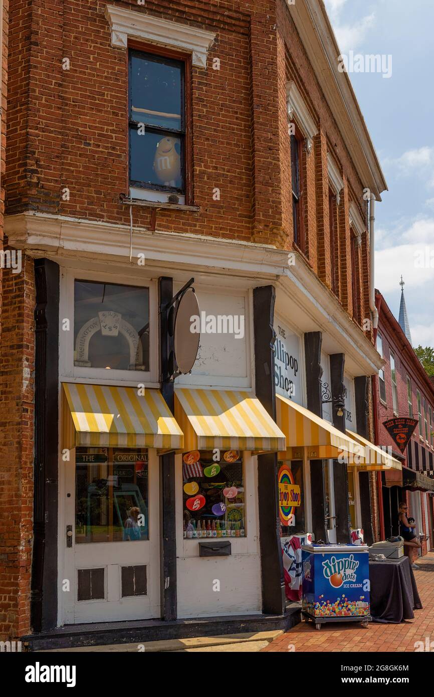 Jonesborough, Tennessee, USA July 4, 2021 Historic and the oldest