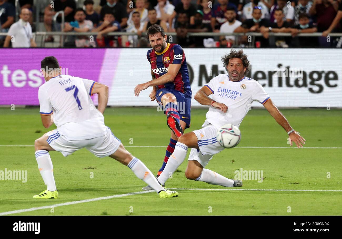 Soccer Football Fc Barcelona Legends V Real Madrid Legends Bloomfield Stadium Tel Aviv Israel July 20 2021 Fc Barcelona Legends Ronaldinho During The Lineup Before The Match Reuters Ronen Zvulun Stock Photo Alamy