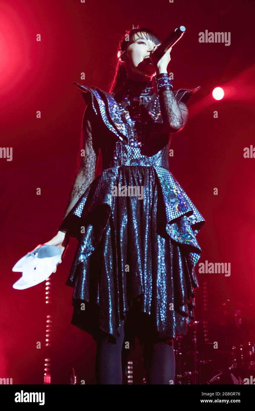 Japanese Kawaii Metal Band Babymetal Live In Concert At London S Brixton Academy Stock Photo Alamy