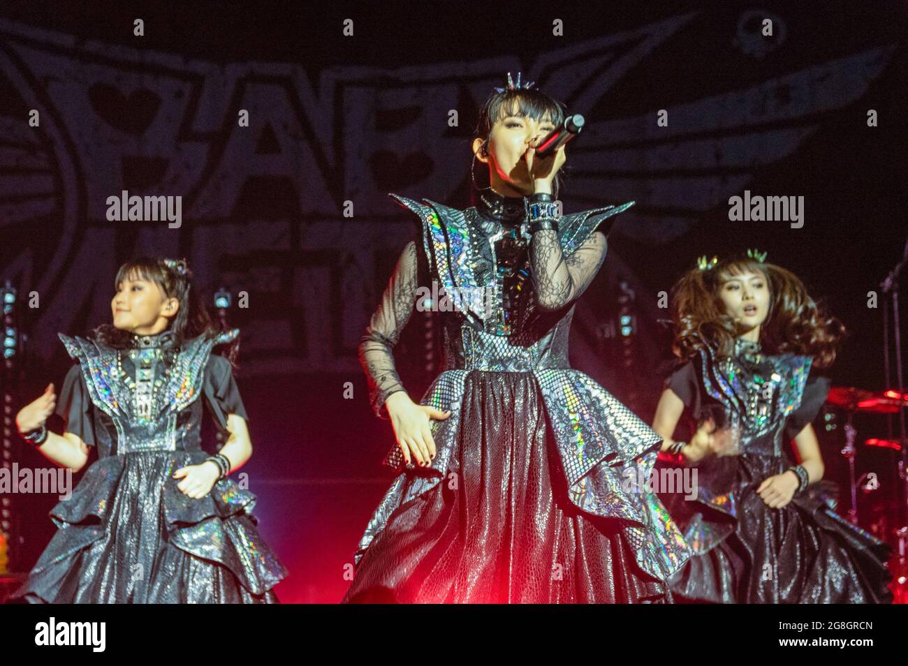 Japanese Kawaii Metal Band Babymetal Live In Concert At London S Brixton Academy Stock Photo Alamy
