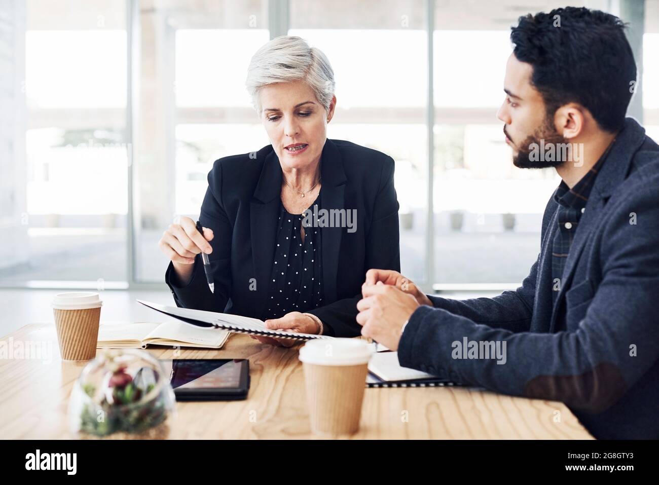 She handles business with strategy Stock Photo Alamy