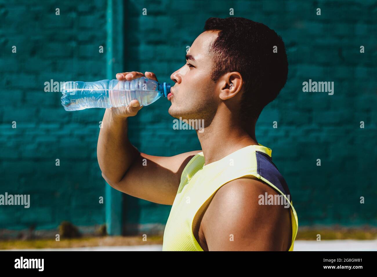 Hispanic boy water bottle hi-res stock photography and images - Alamy