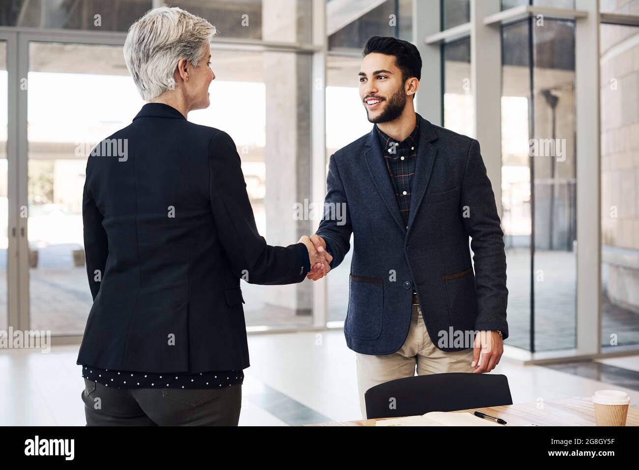 And this confirms the merger Stock Photo